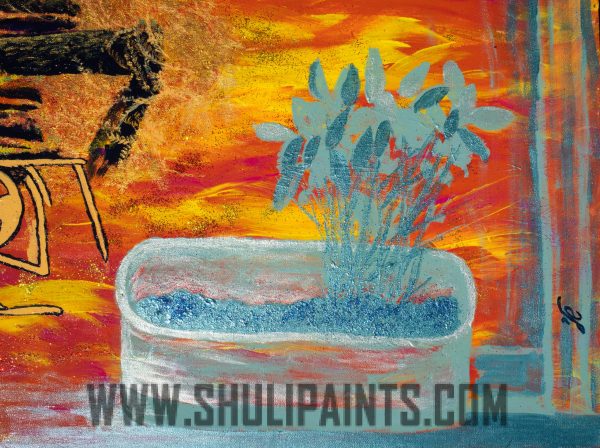 Acrylic Painting 'Basil & Fairy Dust' - Image 4